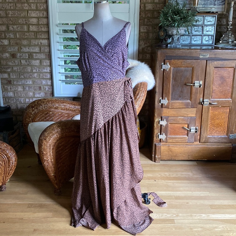 Hutch Purple and Brown Maxi Dress